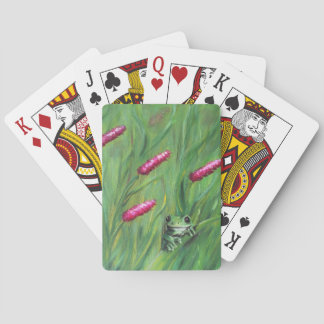Frog Magic Humour Watercolor Froggy Playing Cards