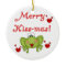 Frog Merry Kiss-mas Ornament