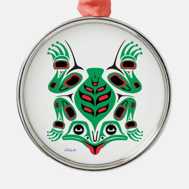 Frog Metal Tree Decoration (Front)