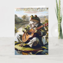 Frog Minstrel Birthday