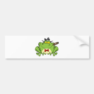 Frog Mobster Bumper Sticker