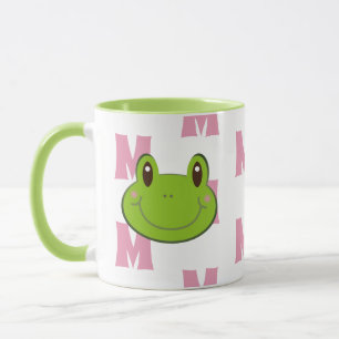 Frog Monogram Pattern Mug