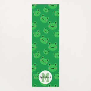Frog monogram reversible yoga mat