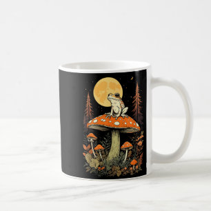 Frog Moon Mushroom Forest Nature Aesthetic Cottage Coffee Mug