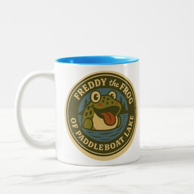 Frog Mug-  Two-Tone Coffee Mug (Left)