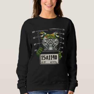 Frog Mugshot Reptile Amphibian Toad Sweatshirt