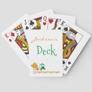 Frog Mushroom Floral Playing Card Deck