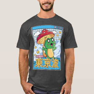 Frog Mushroom Kawaii Vaporwave Japan Cottagecore A T-Shirt