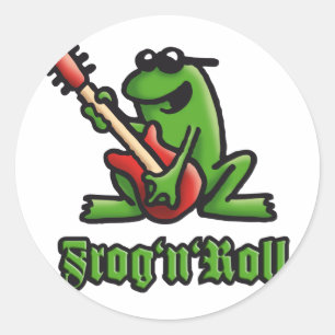 frog n roll A Classic Round Sticker