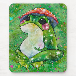 Frog named Clover Mouse Pad
