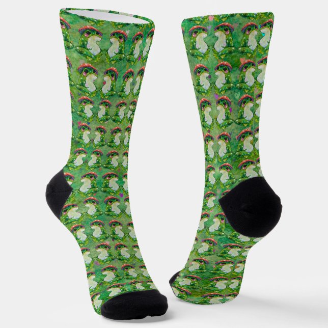 Frog named Clover Socks (Angled)