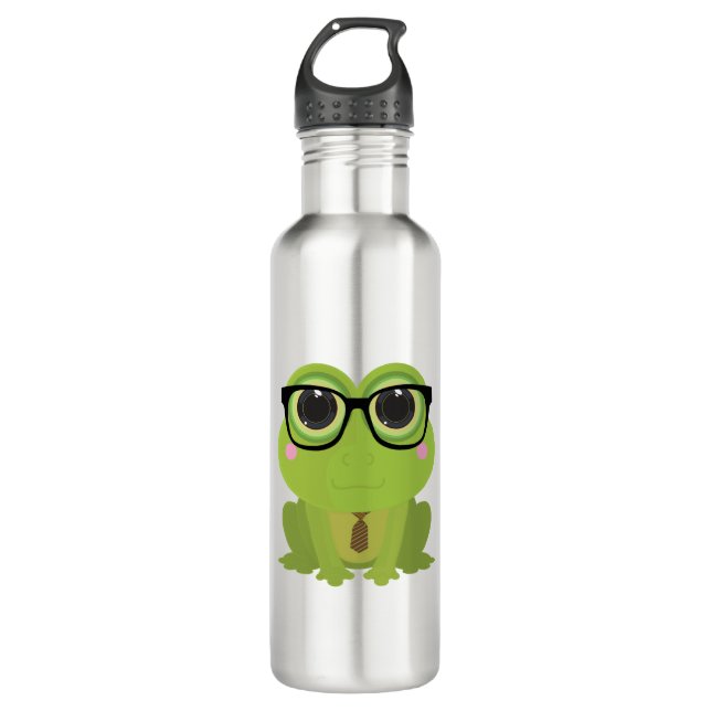 Frog Nerd 710 Ml Water Bottle (Front)