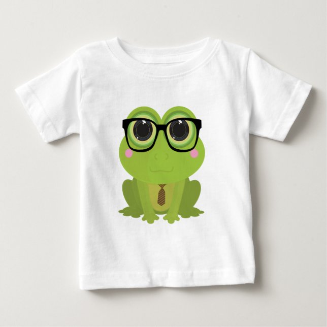 Frog Nerd Baby T-Shirt (Front)
