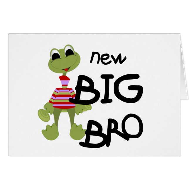 Frog New Big Bro Tshirts and Gifts (Front Horizontal)
