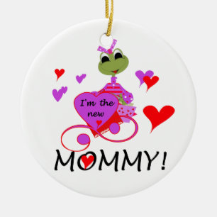 Frog New Mummy Gifts Ceramic Tree Decoration