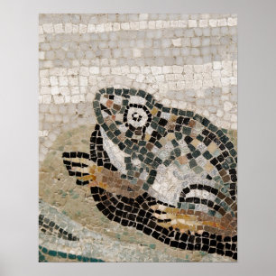Frog, Nile mosaic, from the House of the Faun Poster