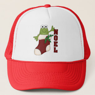 Frog Noel Holiday Tshirts and Gifts Trucker Hat