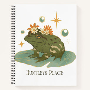 Frog Noteook Huntleys Place Notebook