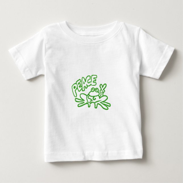 Frog of Peace Baby T-Shirt (Front)