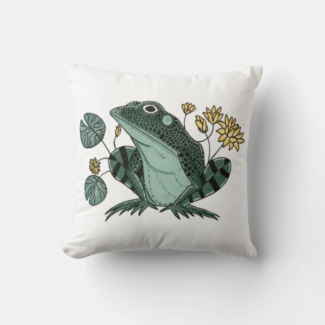 Frog of the Pond Cushion (Front)
