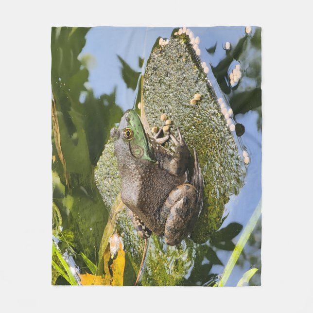 Frog - Old Croaker Fleece Blanket (Front)