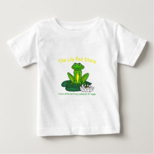 Frog on a Lily Pad White Toddler T-Shirt