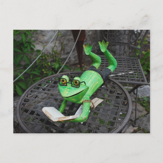 Frog on Holidays Postcard (Front)