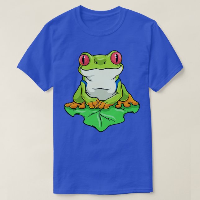 Frog on Leaf 1 T-Shirt (Design Front)