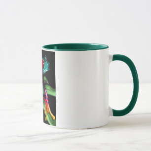 frog on leaf mug