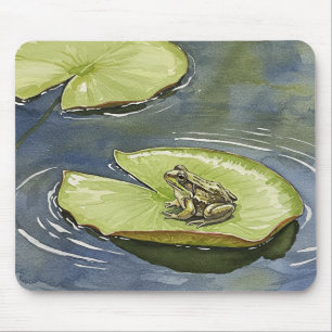 Frog on Lilypad Mouse Pad