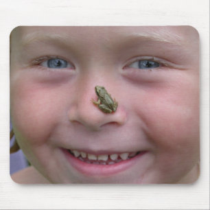 Frog On Nose Mouse Pad
