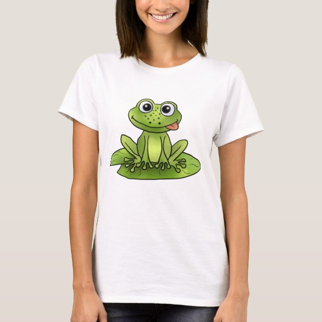Frog on seerosis T-Shirt (Front)