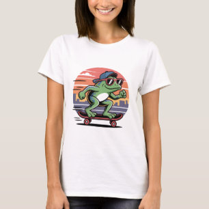 Frog on skateboard T-Shirt