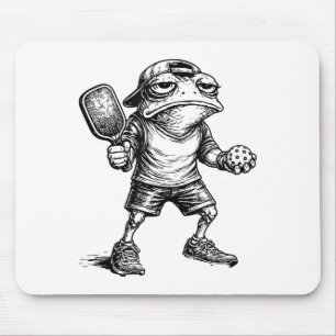 Frog paddleball men women grumpy frog playing mouse pad