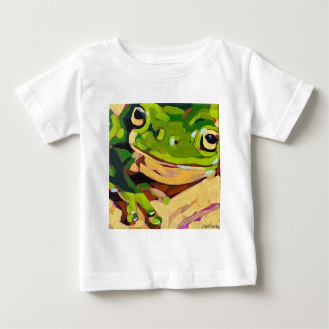 Frog Painting - Gift for Animal Lovers Baby T-Shirt (Front)