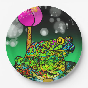 Frog Paper Plate