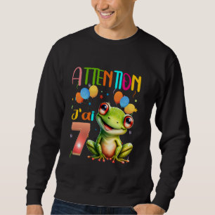 Frog Party Frog Birthday Party Happy Birthday Frog Sweatshirt
