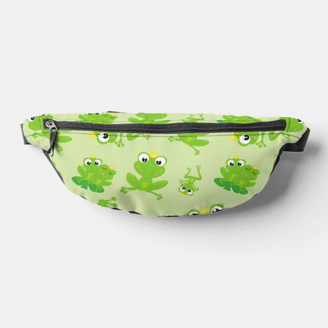 Frog Pattern, Cute Frogs, Green Frogs, Frog Prince Bum Bags (Lay Down)