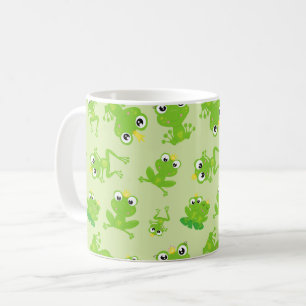 Frog Pattern, Cute Frogs, Green Frogs, Frog Prince Coffee Mug