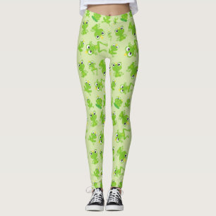 Frog Pattern, Cute Frogs, Green Frogs, Frog Prince Leggings