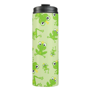 Frog Pattern, Cute Frogs, Green Frogs, Frog Prince Thermal Tumbler