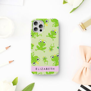 Frog Pattern, Green Frogs, Frog Prince, Your Name iPhone 16 Case