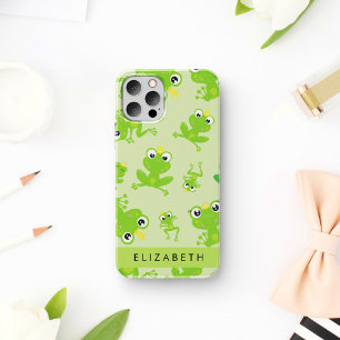 Frog Pattern, Green Frogs, Frog Prince, Your Name iPhone 16 Case