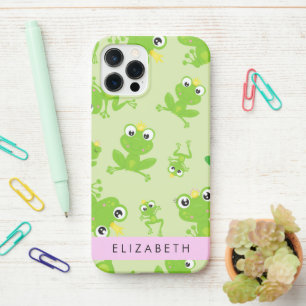 Frog Pattern, Green Frogs, Frog Prince, Your Name iPhone 12 Pro Case