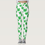 Frog pattern leggings<br><div class="desc">Beautiful,  cute,  and funny leggings with a frog pattern. Match your outfit with your son's birthday party theme. Get yours now!
Note: Check my store to find more items with the frog theme!</div>