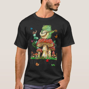 Frog Playing Banjo Back To School 4th Grade Teache T-Shirt