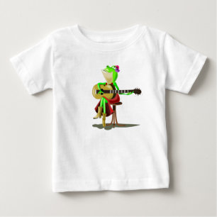Frog Playing Guitar Baby T-Shirt