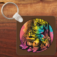 Frog Playing Guitar - Cottagecore Aesthetic Style