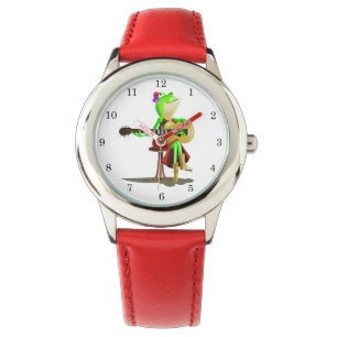 Frog Playing Guitar Funny Watch