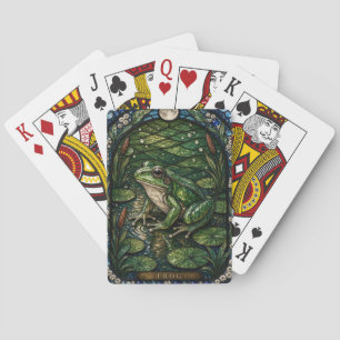 Frog Pond Edge Illumina Stained Glass Playing Cards